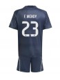 Billige Real Madrid Ferland Mendy #23 Bortedraktsett Barn 2025-26 Kortermet (+ Korte bukser)